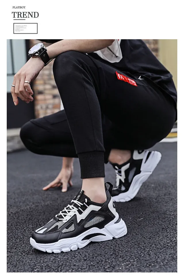 Flyknit Dad Shoes Men Breathable Casual Detail