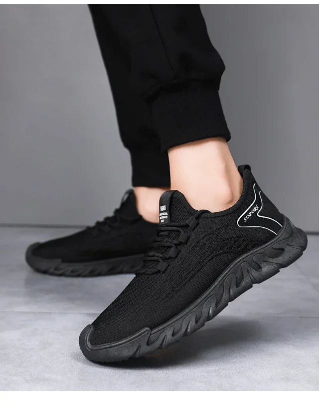 New Men's Lightweight Mesh Casual Sneakers Detail