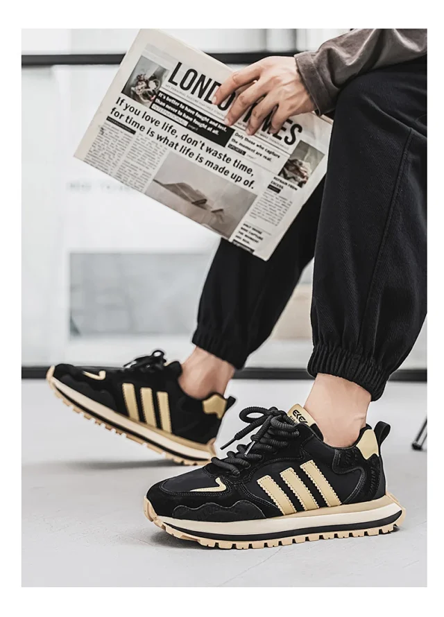 2025 Men's Spring Leather Dad Sneakers Detail