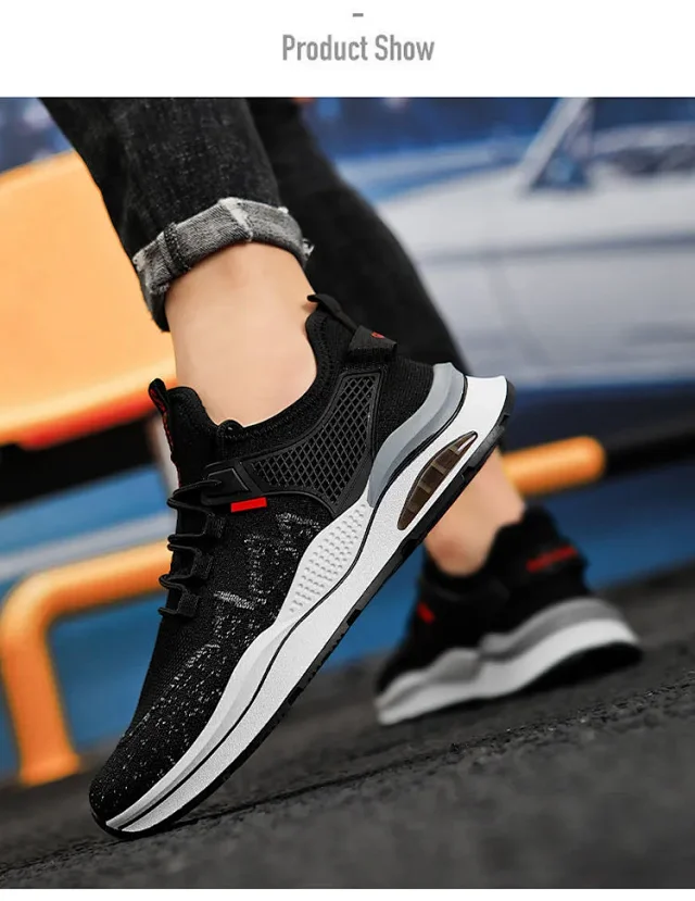 Men's Running Shoes Flyknit Casual Lightweight Detail