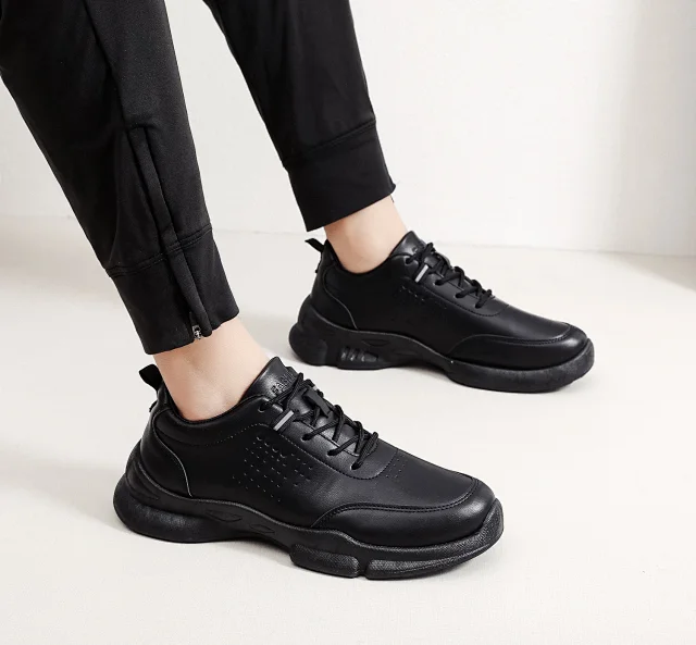 Men's Soft Leather Business Casual Shoes Detail