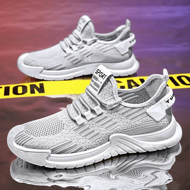 Men's Flyknit Mesh Lightweight Running Shoes