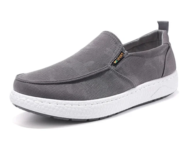 Men's Comfortable Slip-On Canvas Shoes Detail
