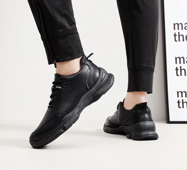 Men's Soft Leather Business Casual Shoes Detail