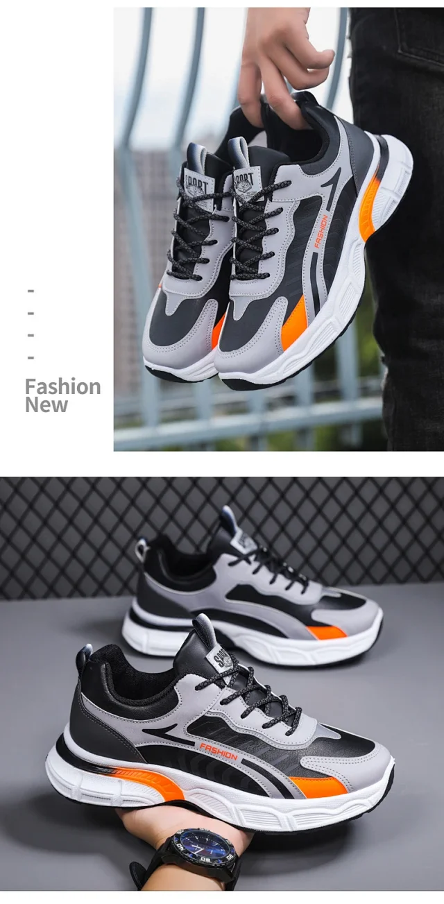 Men's Lightweight Breathable Mesh Running Shoes Detail