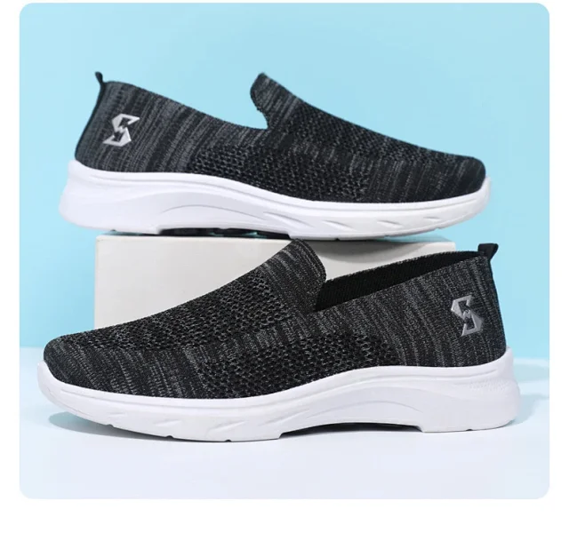 Comfy Summer Breathable Knit Cloth Shoes Detail