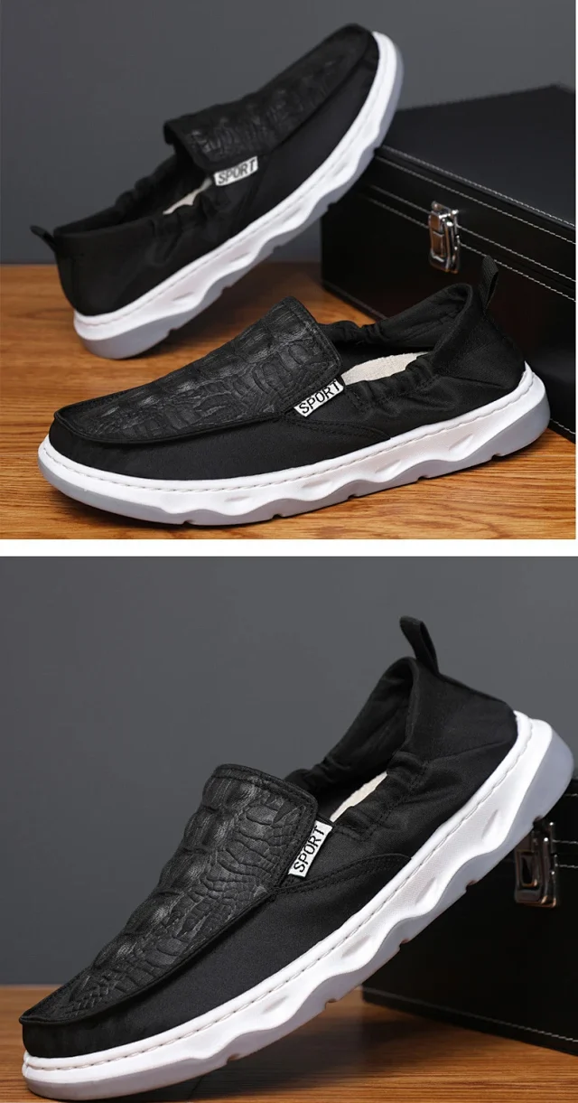 Old Beijing Men's Cool Slip-On Shoes Detail