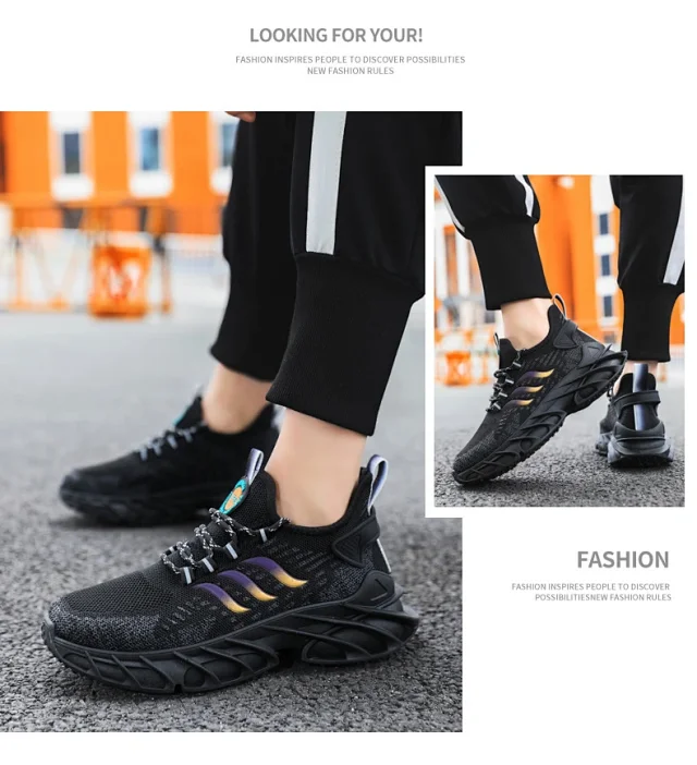 Men's Comfort Lightweight Trendy Sneakers Detail