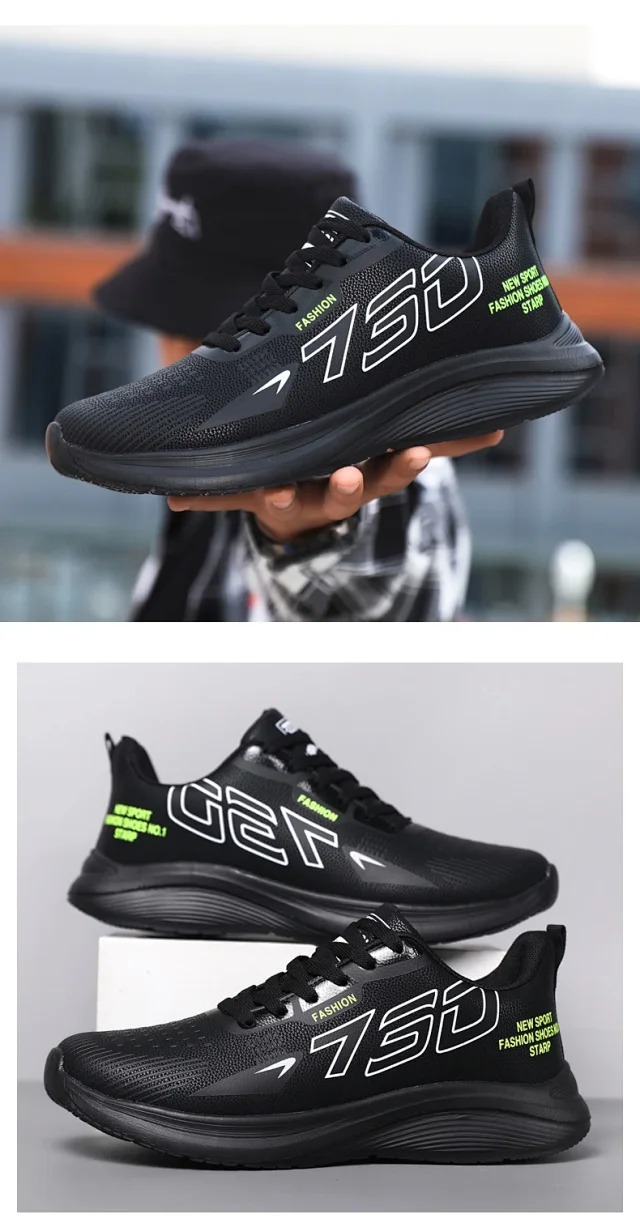 New Men's Plus Size Comfort Running Shoes Detail