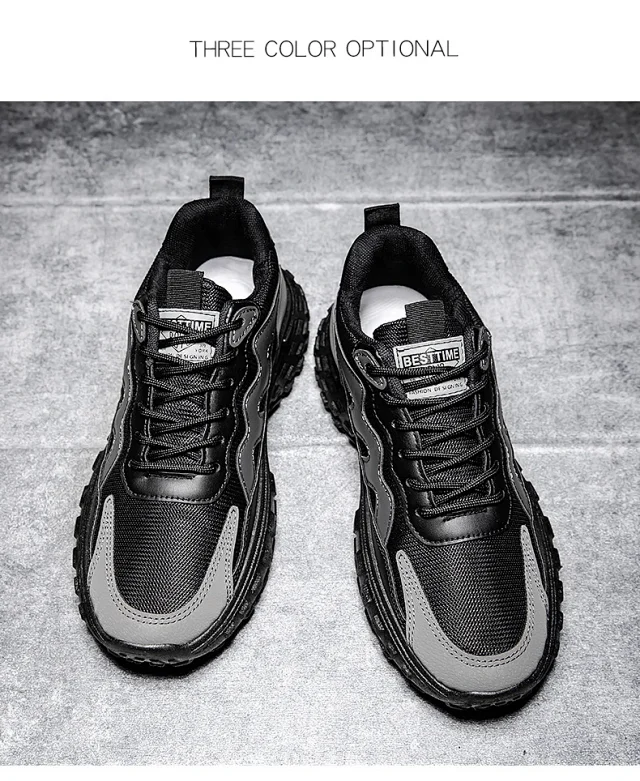 Spring Retro Men's Mesh Running Shoes Detail