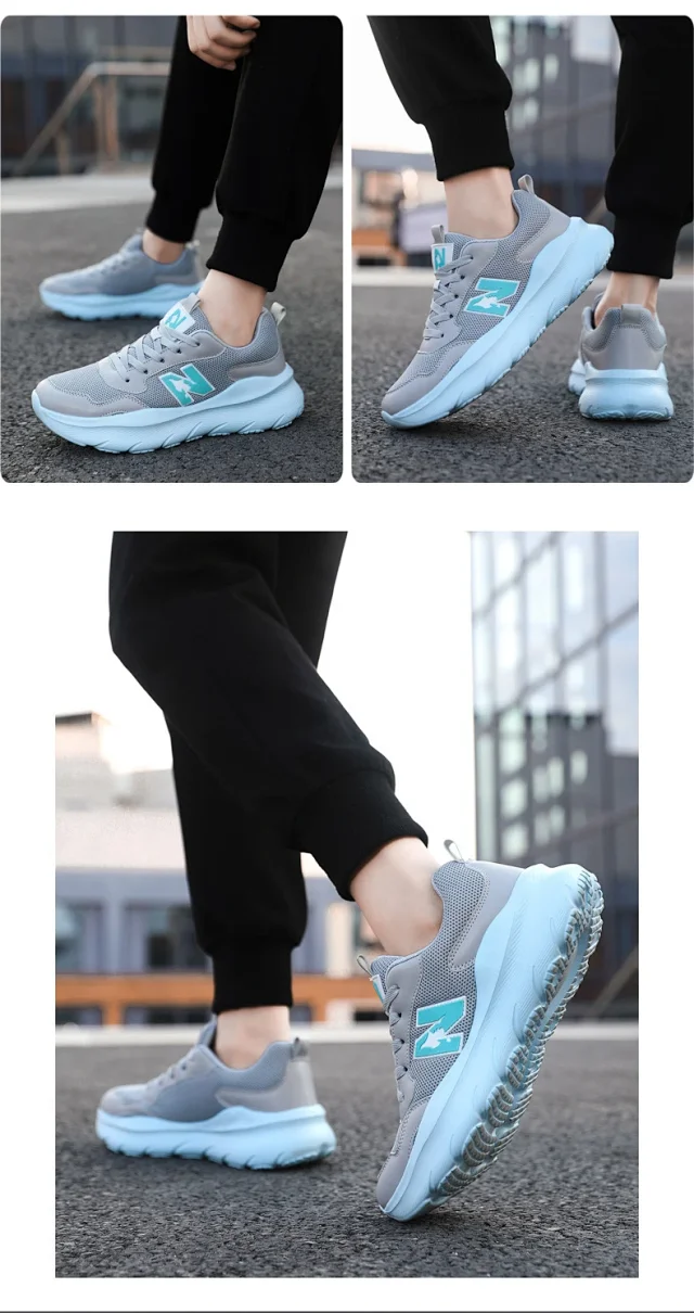 Unisex Couple Lightweight Platform Running Sneakers Detail