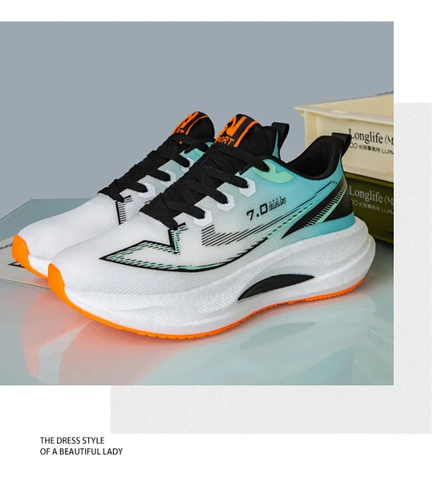 Stain-Resistant Unisex Student Light Running Mesh Sneakers Detail