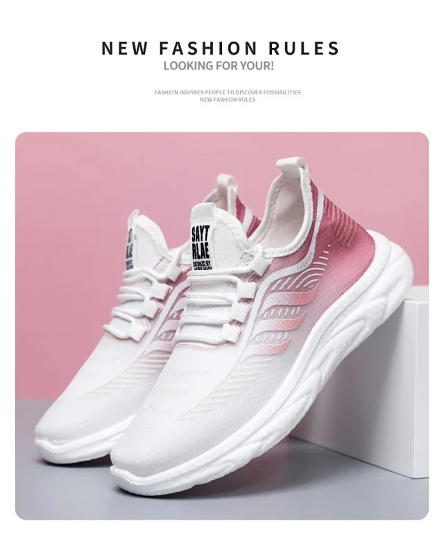 Unisex Breathable Mesh Summer Casual Running Shoes Detail