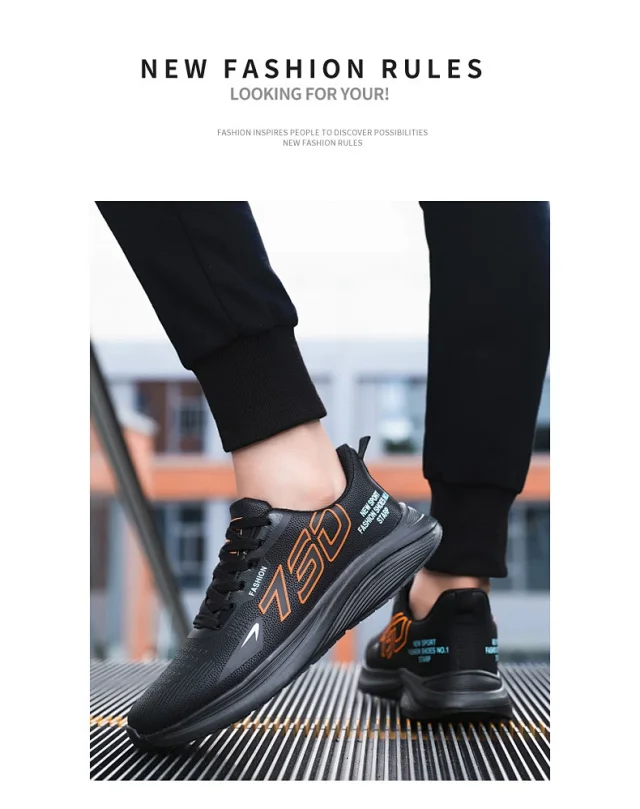 New Men's Plus Size Comfort Running Shoes Detail