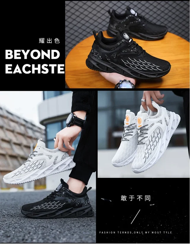 2025 Men's Lightweight Breathable Running Shoes Detail