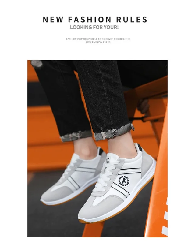 Men's Breathable Slip-On Forrest Gump Sneakers Detail