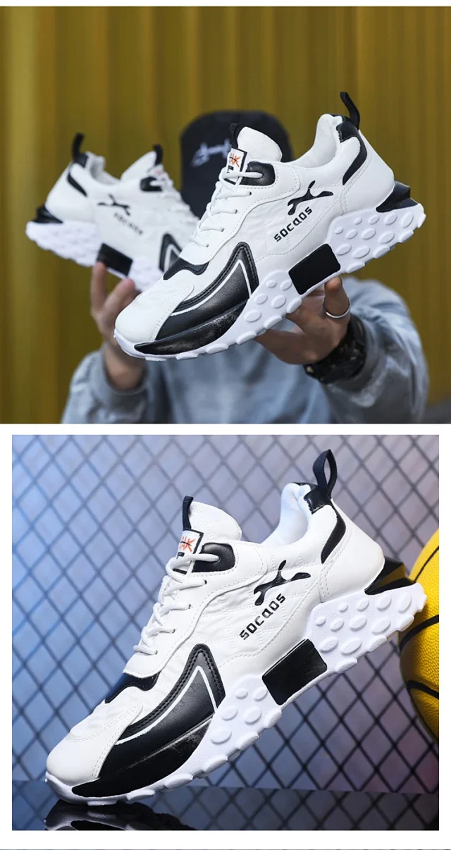 Trendy Men's Chunky Sneakers Spring 2025 Detail