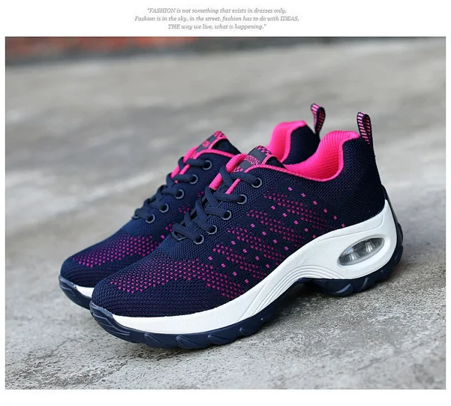 Women's Air Cushion Platform Walking Shoes Detail