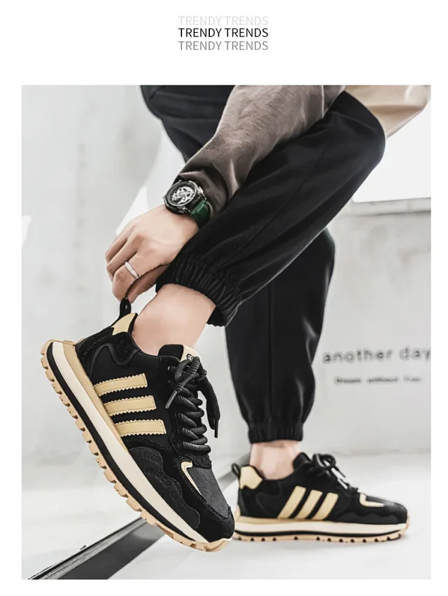 2025 Men's Spring Leather Dad Sneakers Detail