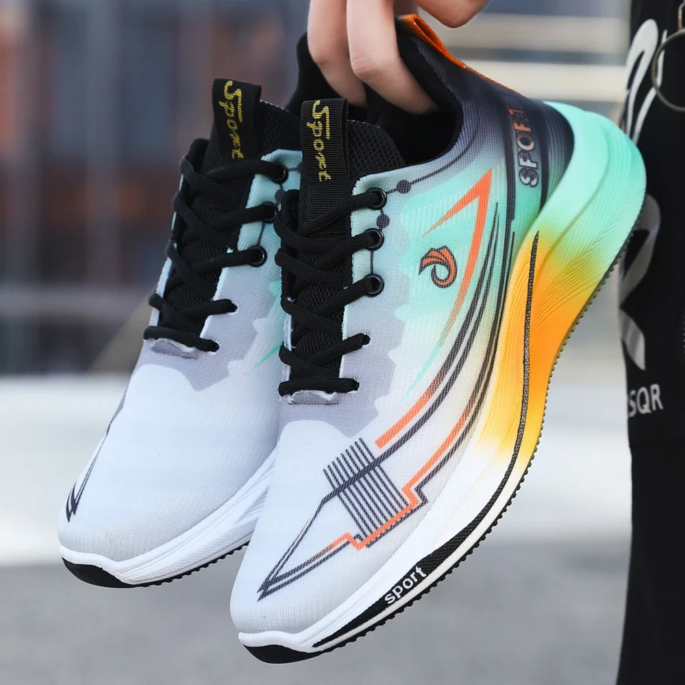 Breathable Knit Men's Cushioned Running Shoes 2025