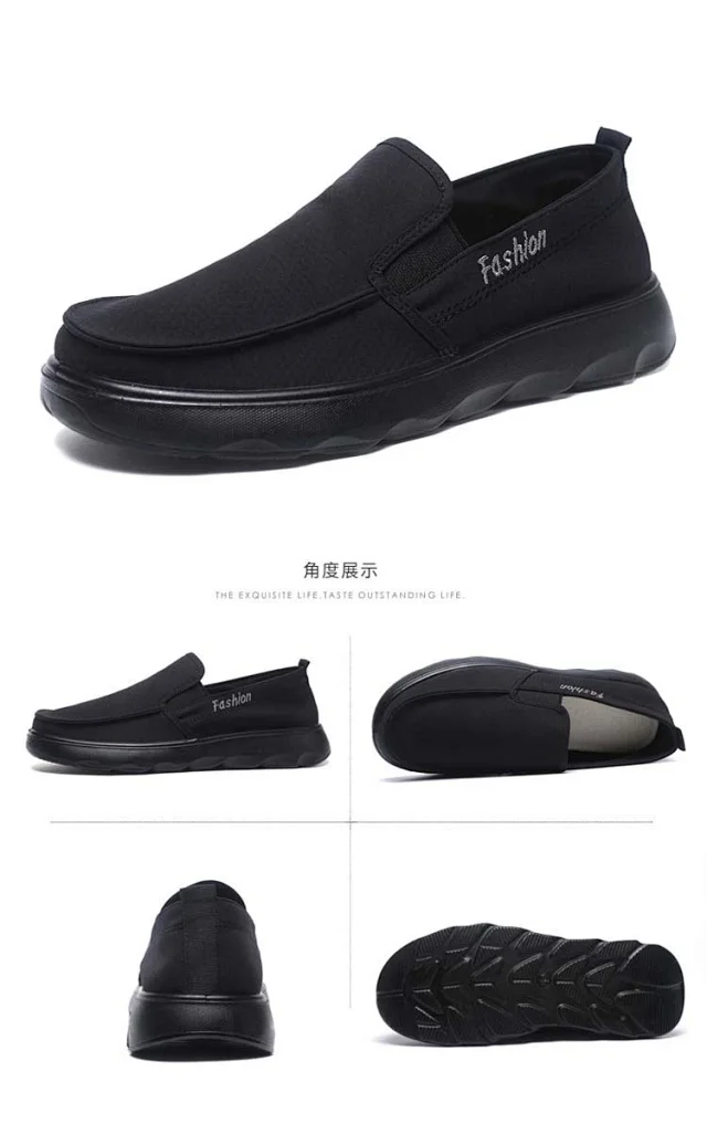Summer Men's Beijing Cloth Driving Slip-ons Detail