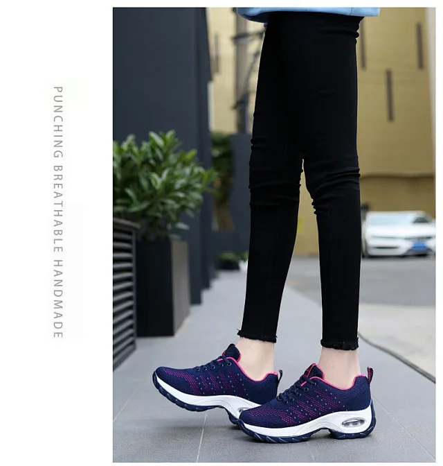 Women's Air Cushion Platform Walking Shoes Detail