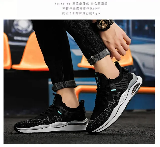 Men's Running Shoes Flyknit Casual Lightweight Detail