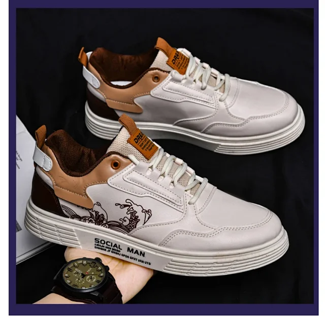 Men's Casual Fall Sneakers Lightweight Breathable Detail
