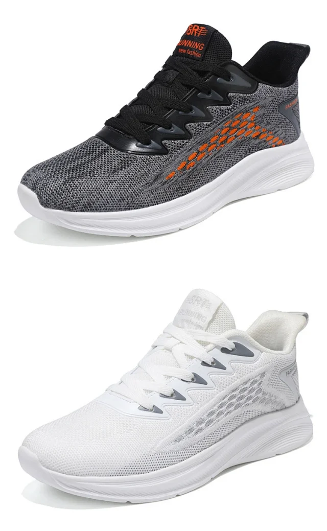 Men's Flyknit Breathable Casual Sneakers Detail