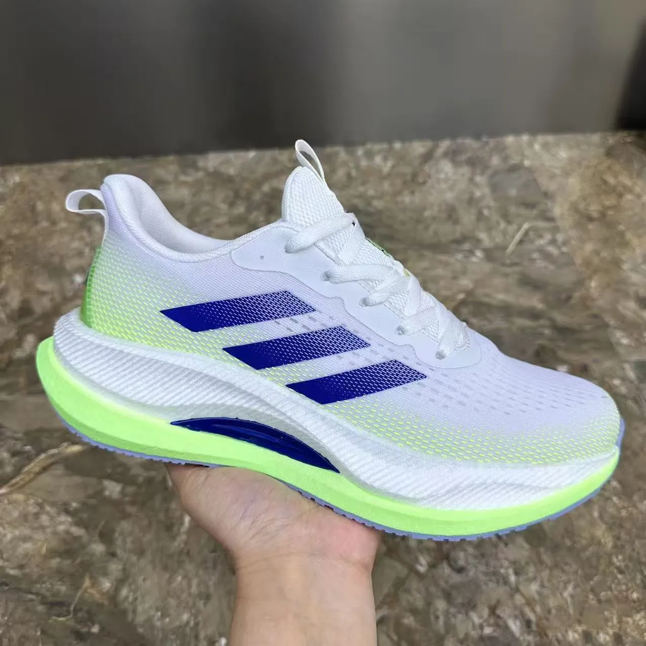 Men's Trendy Versatile Cushion Pure White Sneakers