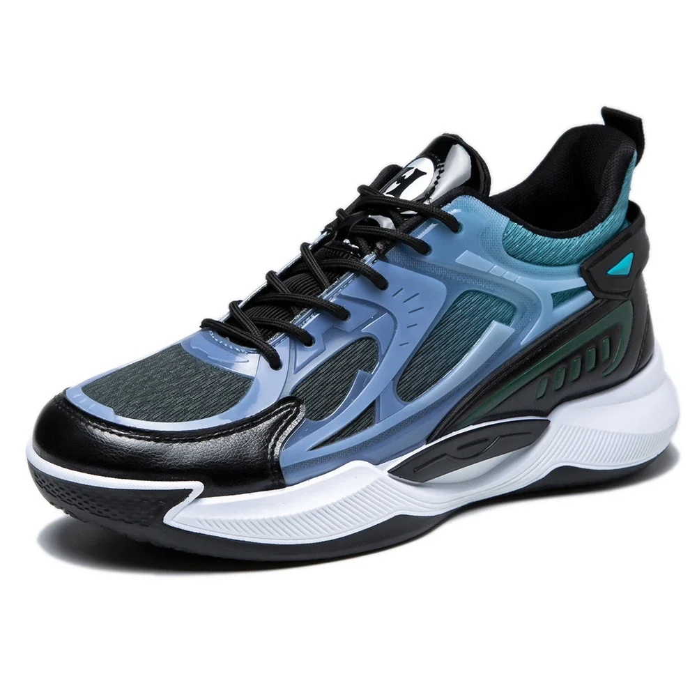 ForeignTrade Men's Knit Basketball Shoes Low-Cut