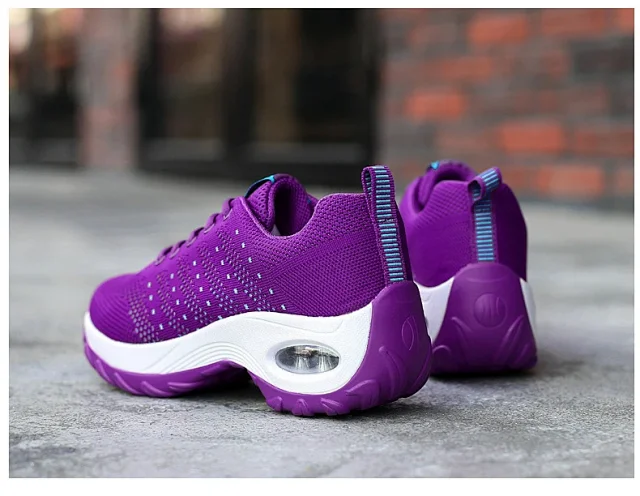 Women's Air Cushion Platform Walking Shoes Detail
