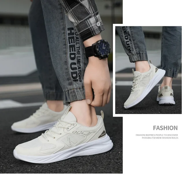 Summer Men's Mesh Couple Running Shoes Detail