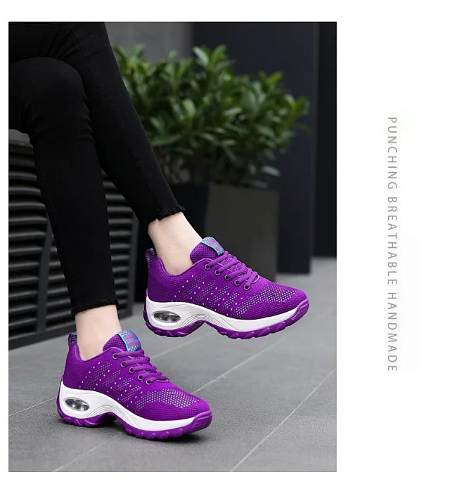 Women's Air Cushion Platform Walking Shoes Detail