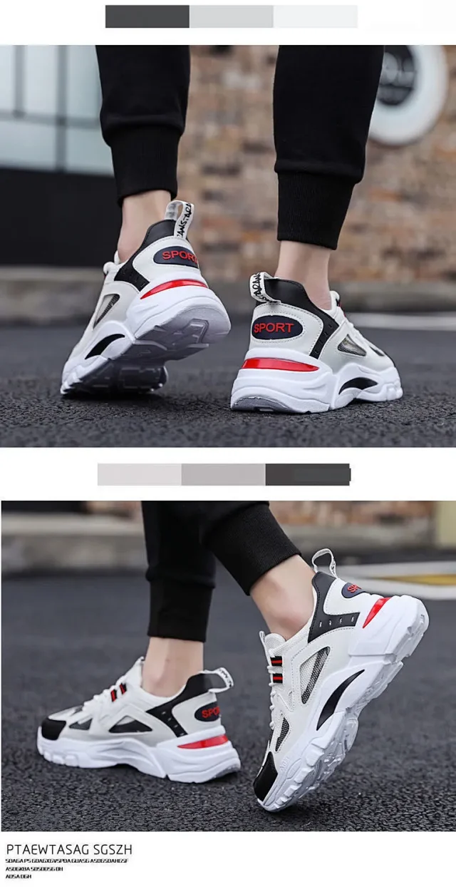 Flyknit Dad Shoes Men Breathable Casual Detail