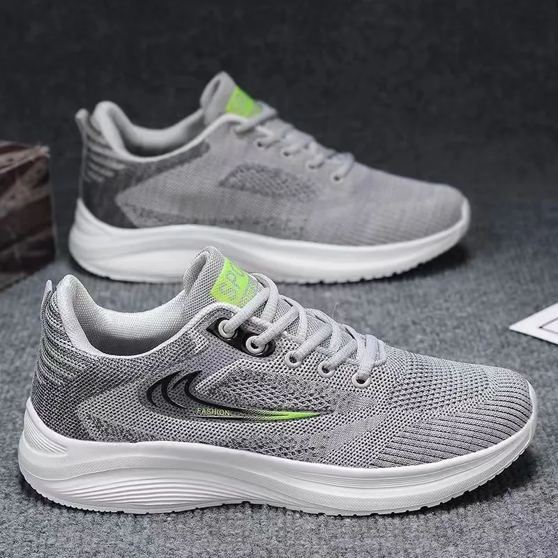 Men's Mesh Walking Sneakers with Lift