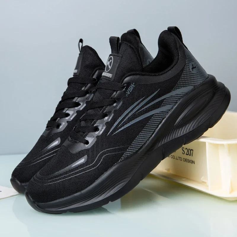 Men's Platform Mesh Casual Runners Slip-Resistant