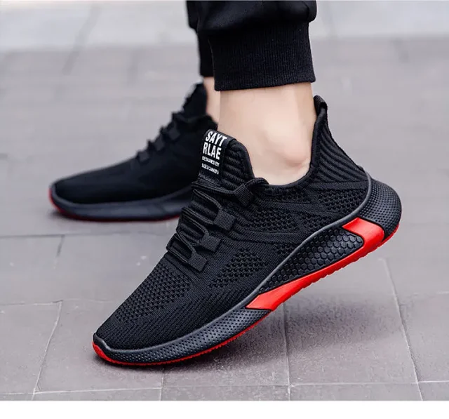 New Men's Korean Yeezy Flyknit Sneakers Detail