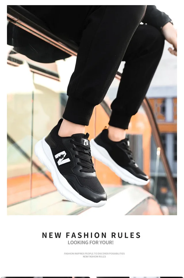 Unisex Couple Lightweight Platform Running Sneakers Detail