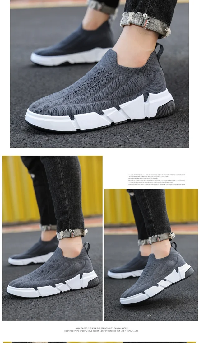 SS23 Men's Knit Slip-On Sneakers Detail
