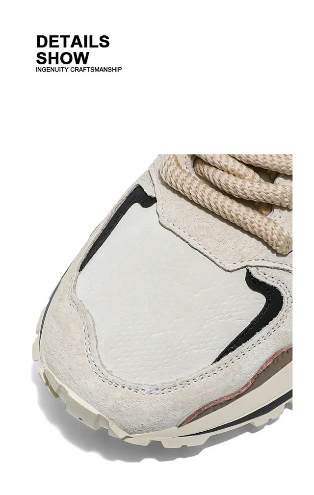 2025 Men's Spring Leather Dad Sneakers Detail