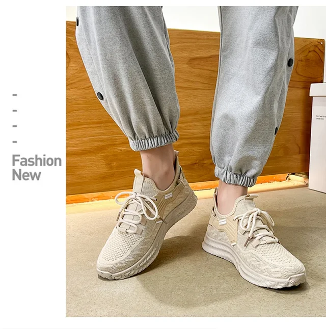 Men's Breathable Mesh Travel Sneakers Detail