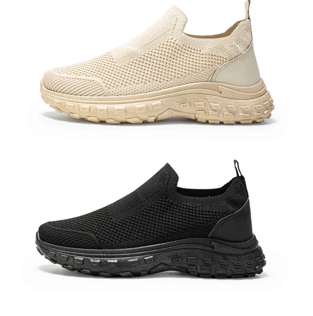 Men's Spring Slip-On Mesh Platform Shoes Detail