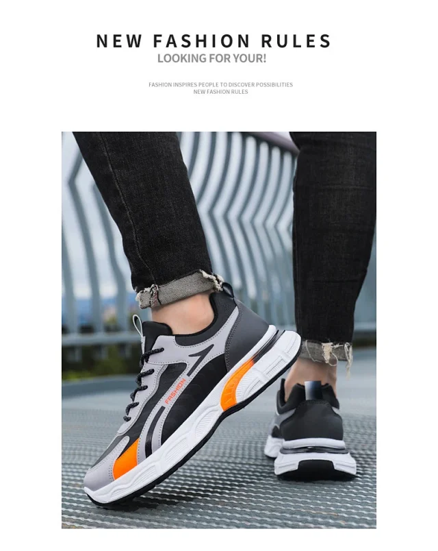 Men's Lightweight Breathable Mesh Running Shoes Detail