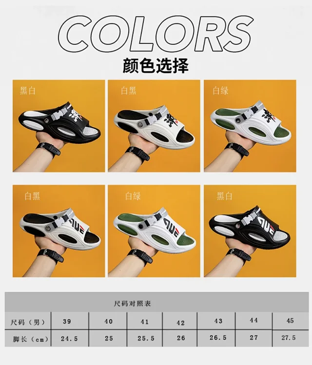 Men's Summer Beach Fashion Slides Detail