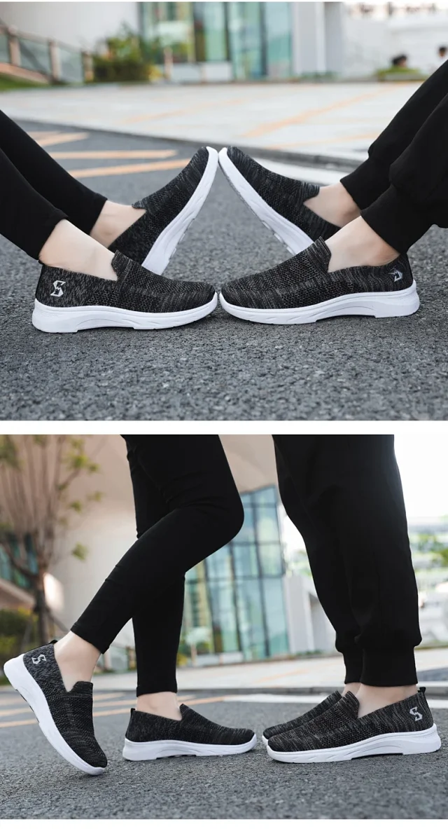 Comfy Summer Breathable Knit Cloth Shoes Detail
