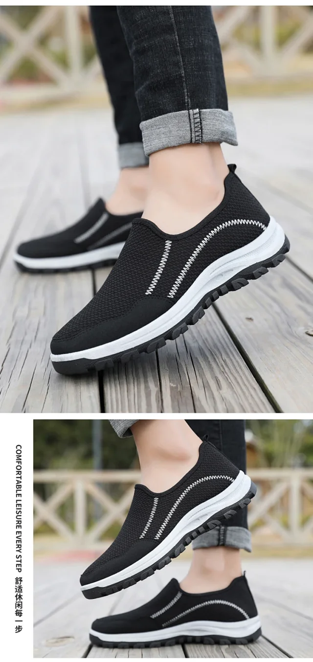 Men's Breathable Slip-On Sneakers Spring 2025 Detail