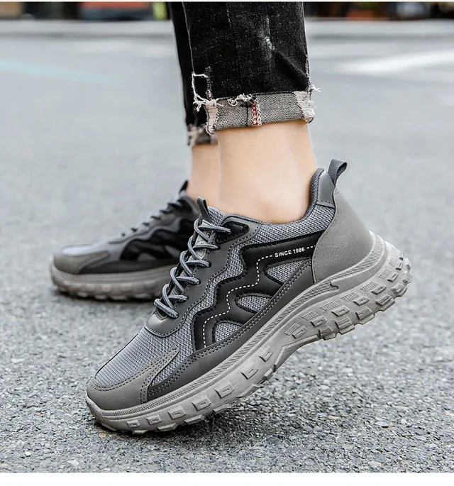 Spring Retro Men's Mesh Running Shoes Detail