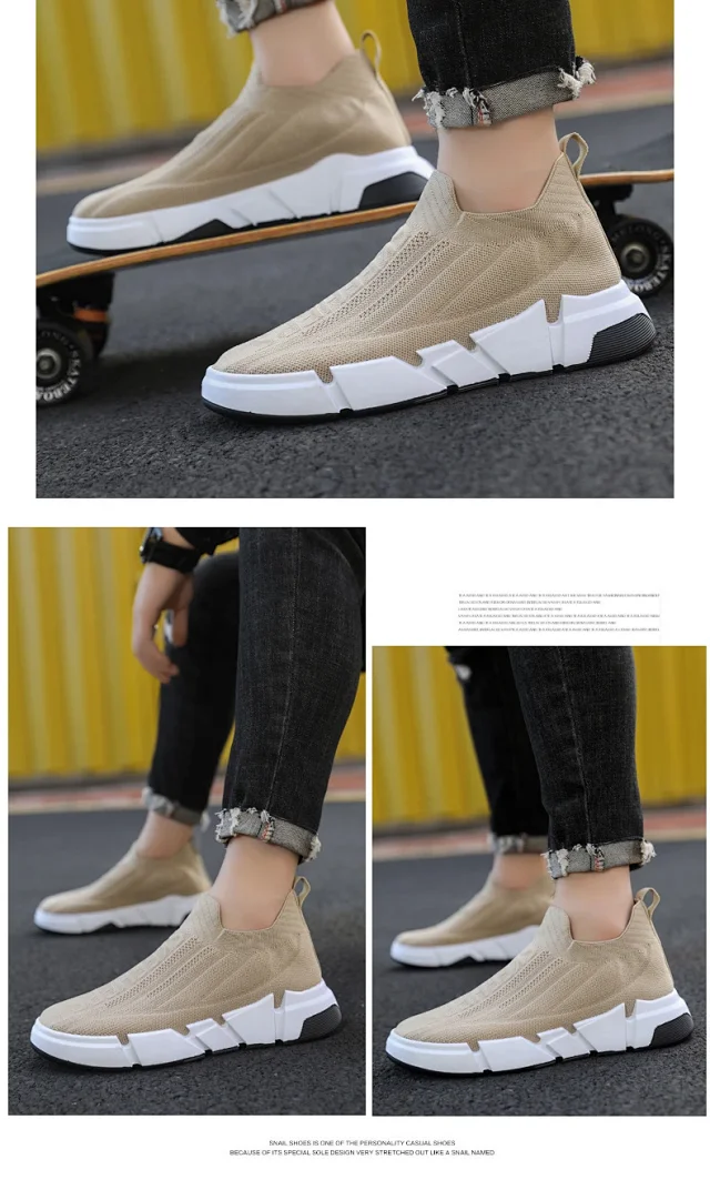 SS23 Men's Knit Slip-On Sneakers Detail