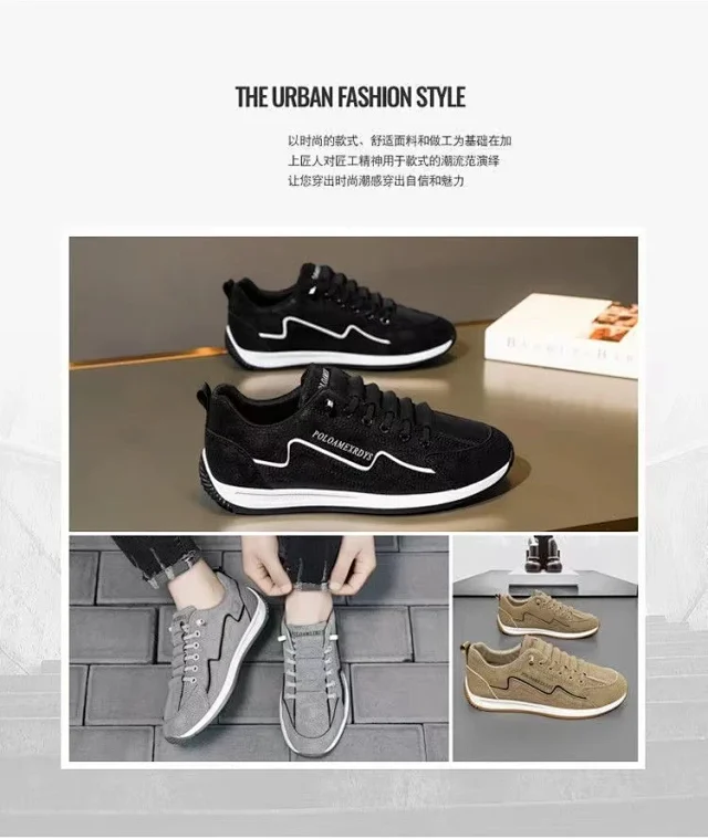 Men's Anti-odor Canvas Slip-ons Breathable Retro Detail